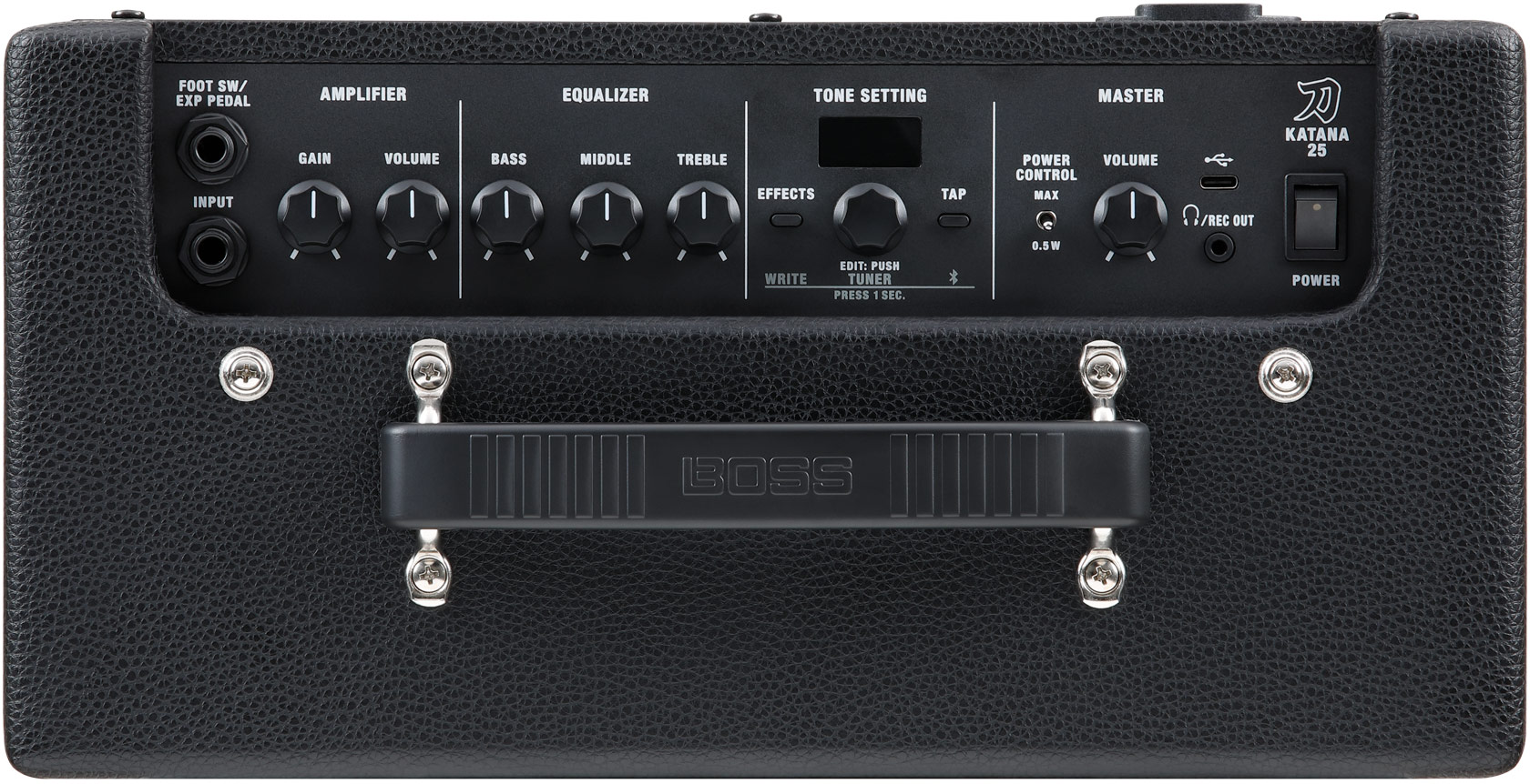 Top control panel of the Boss Katana-25
