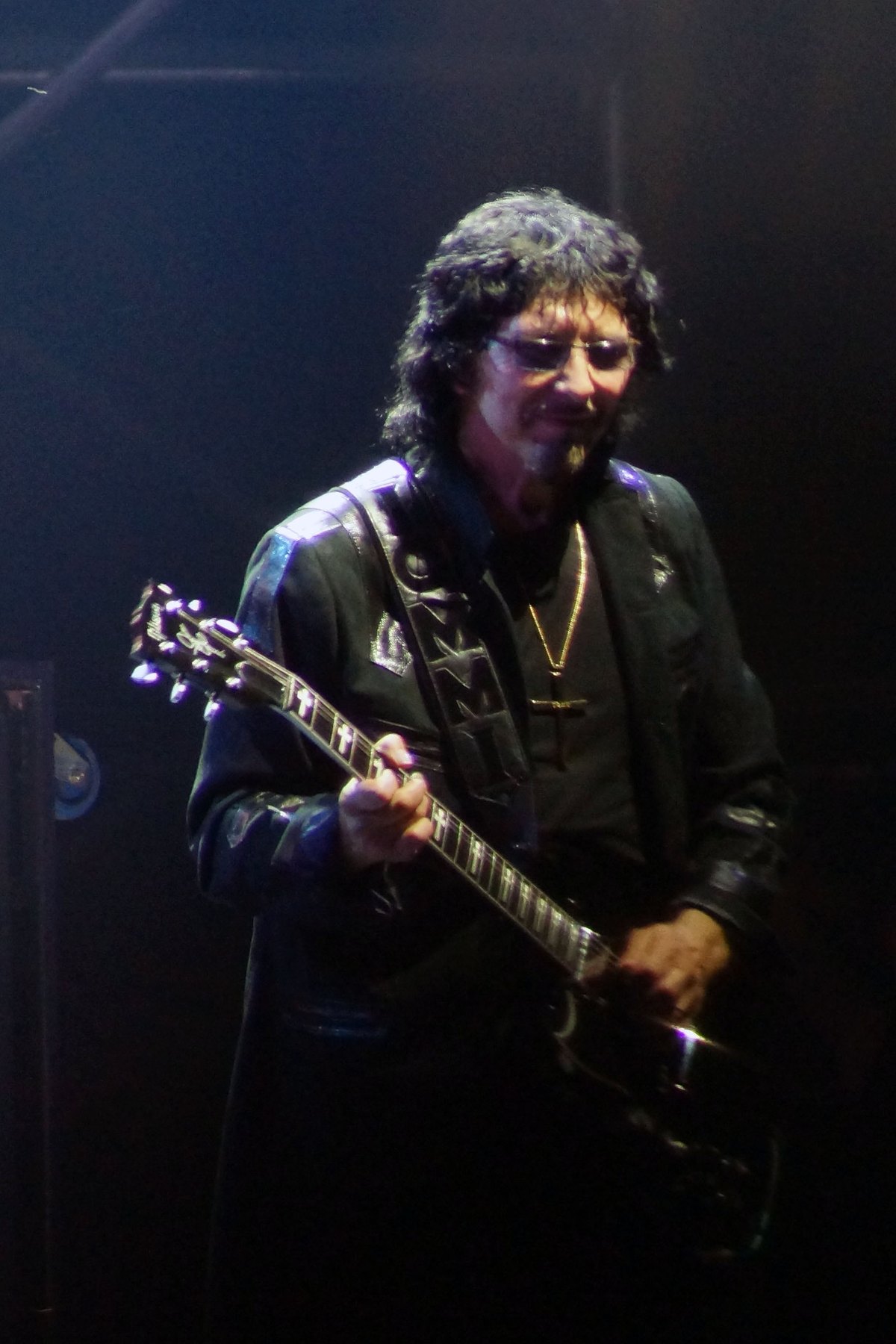 Tony Iommi performing with Black Sabbath at Lollapalooza in Chicago, August 2012
