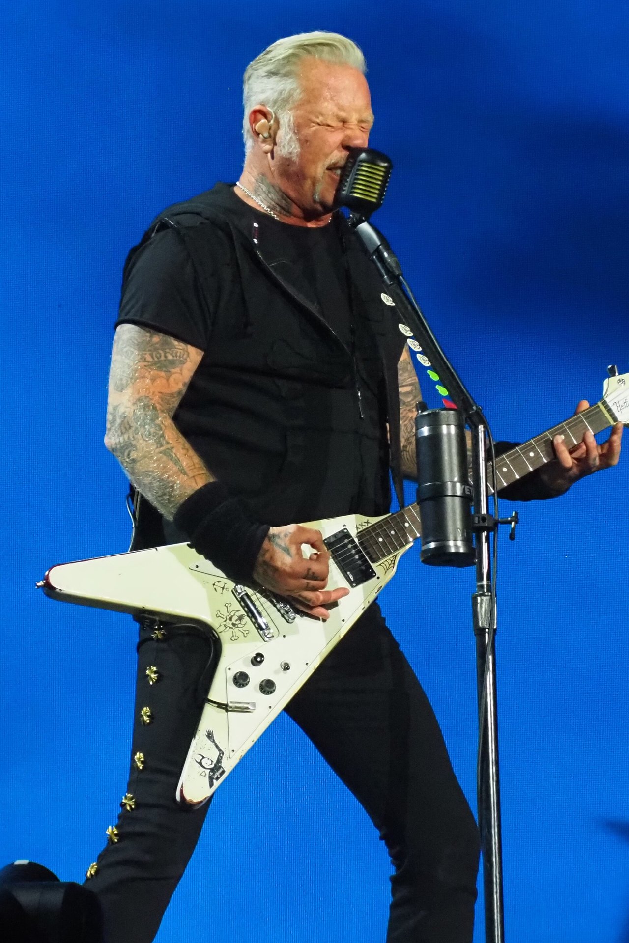 Hetfield in Melbourne, November 2025.