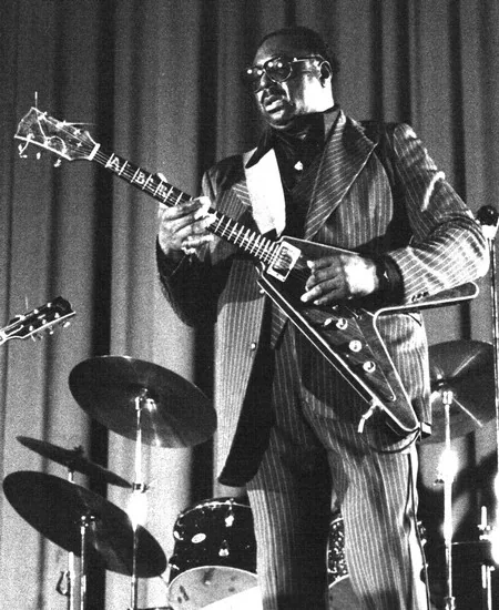 Albert King performing live