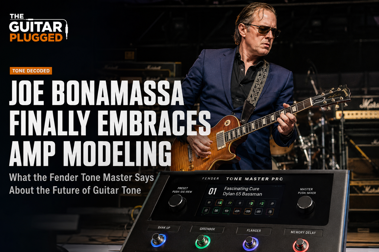 Tone Decoded: Joe Bonamassa Finally Embraces Amp Modeling β What the Fender Tone Master Says About the Future of Guitar Tone