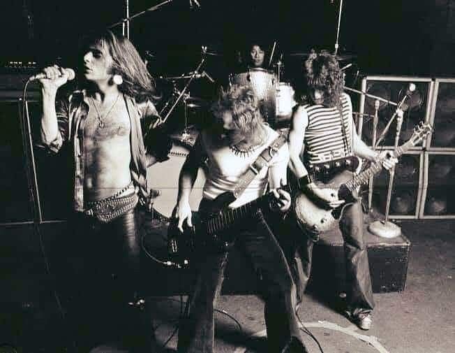 Van Halen performing live in 1978