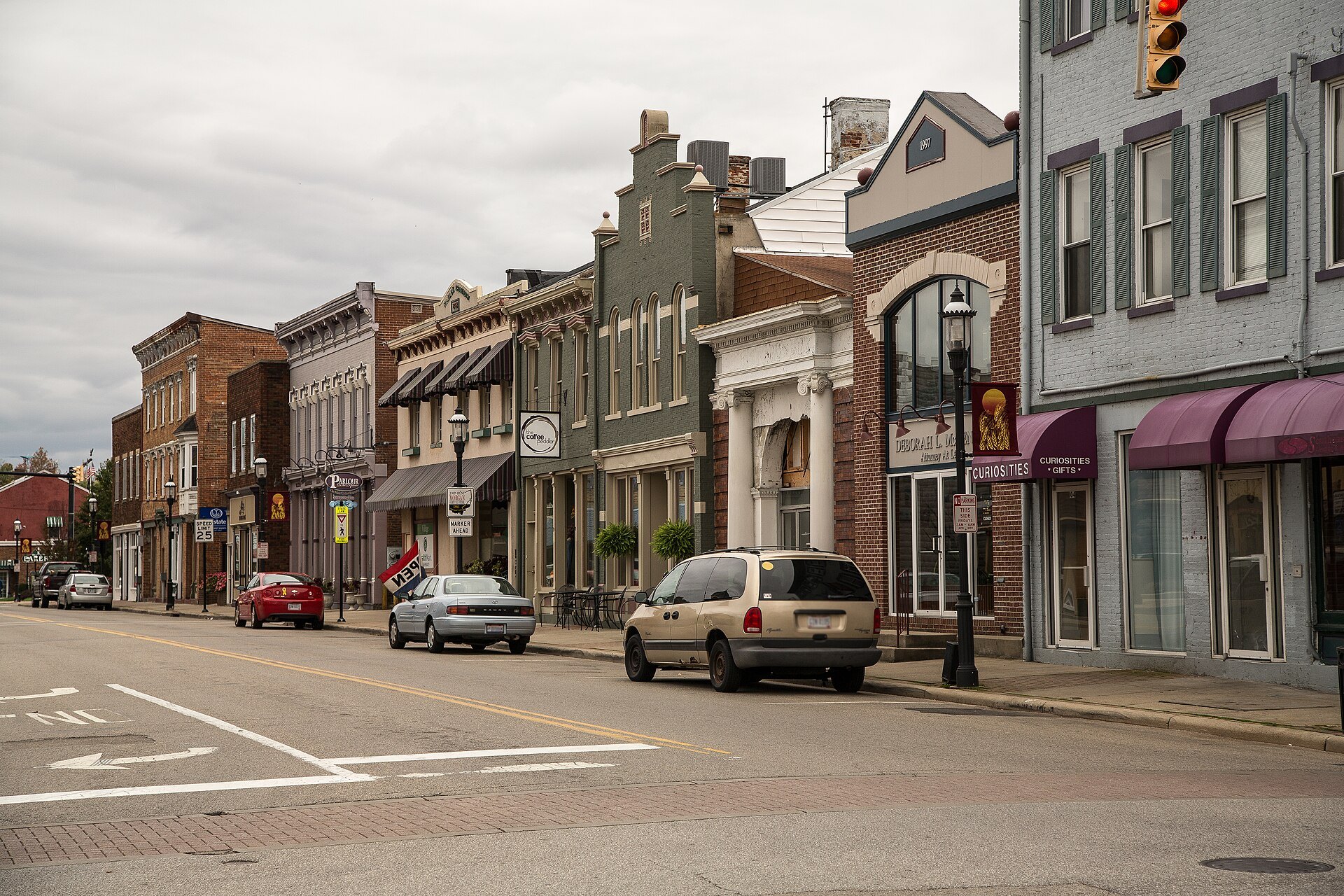 Harrison Avenue in West Harrison, Indiana, Lonnie Mack's birthplace, in 2016.