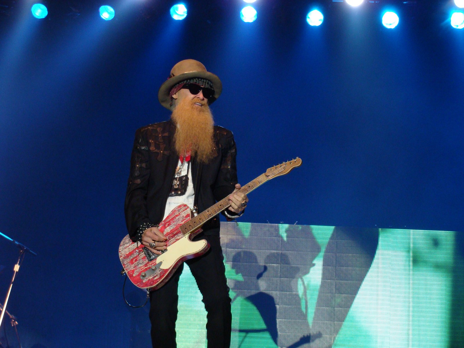 Billy Gibbons, here at Spain's Azkena Rock Festival in 2015, played "Texas Flood" with Jimmie Vaughan at the birthday show.