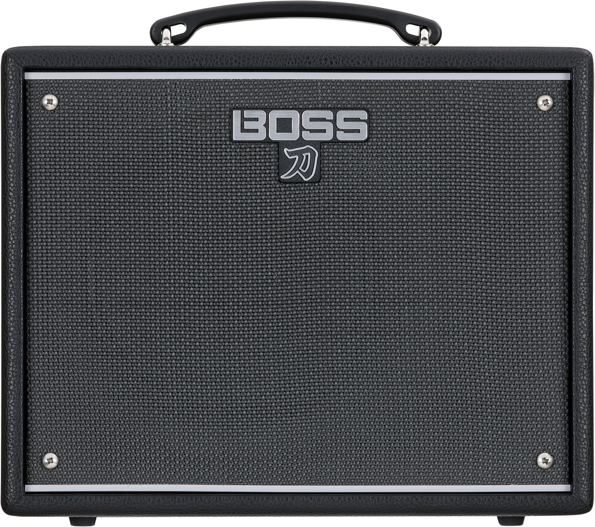 Front view of the Boss Katana-25 combo amp