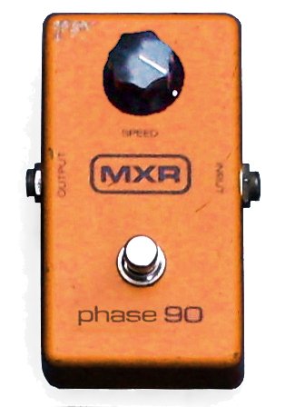 A vintage block-logo MXR Phase 90 with no LED