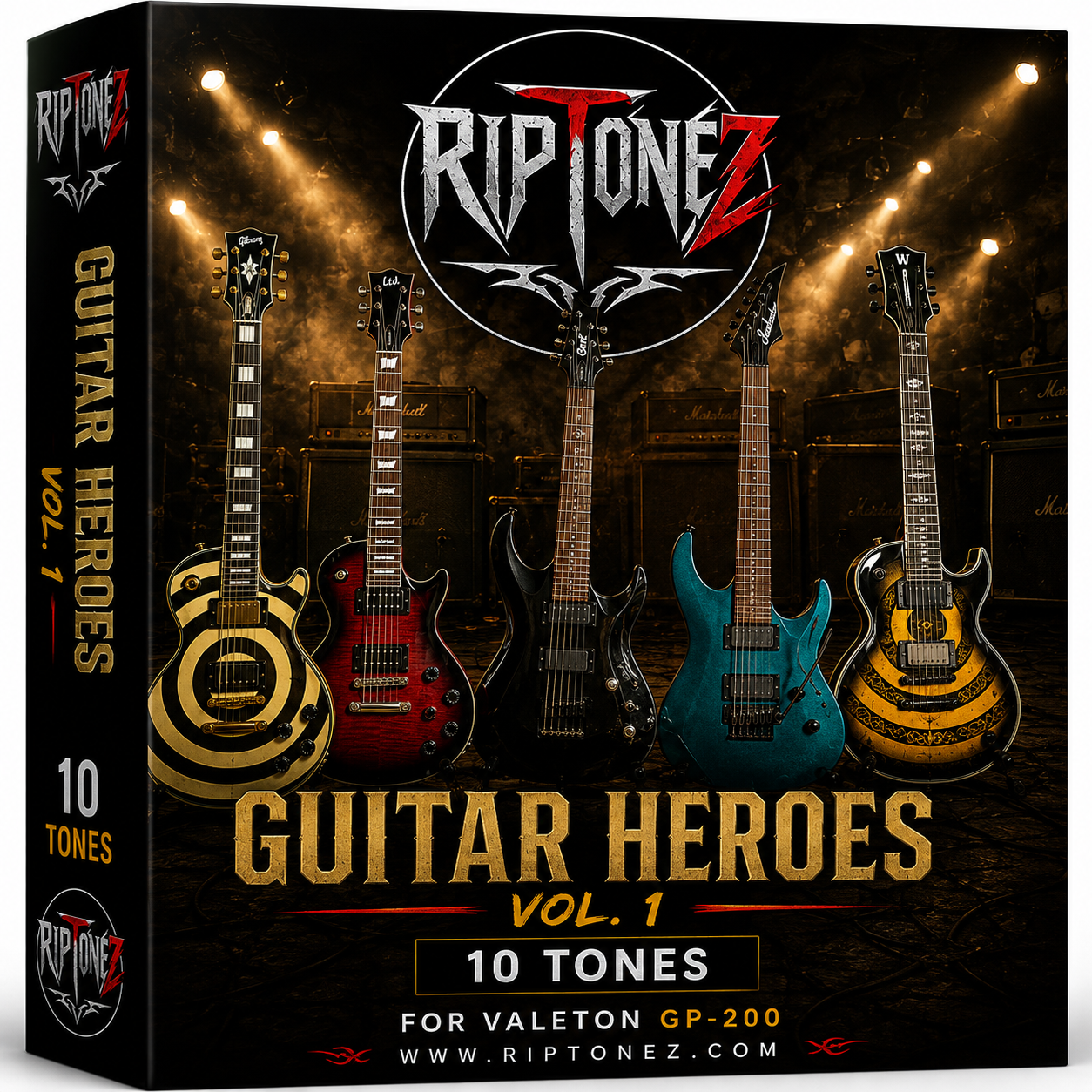 RipToneZ Guitar Heroes Vol. 1 10 Tone Pack for the Valeton GP-200