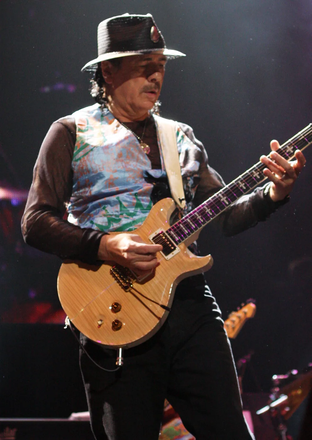 Carlos Santana performing live