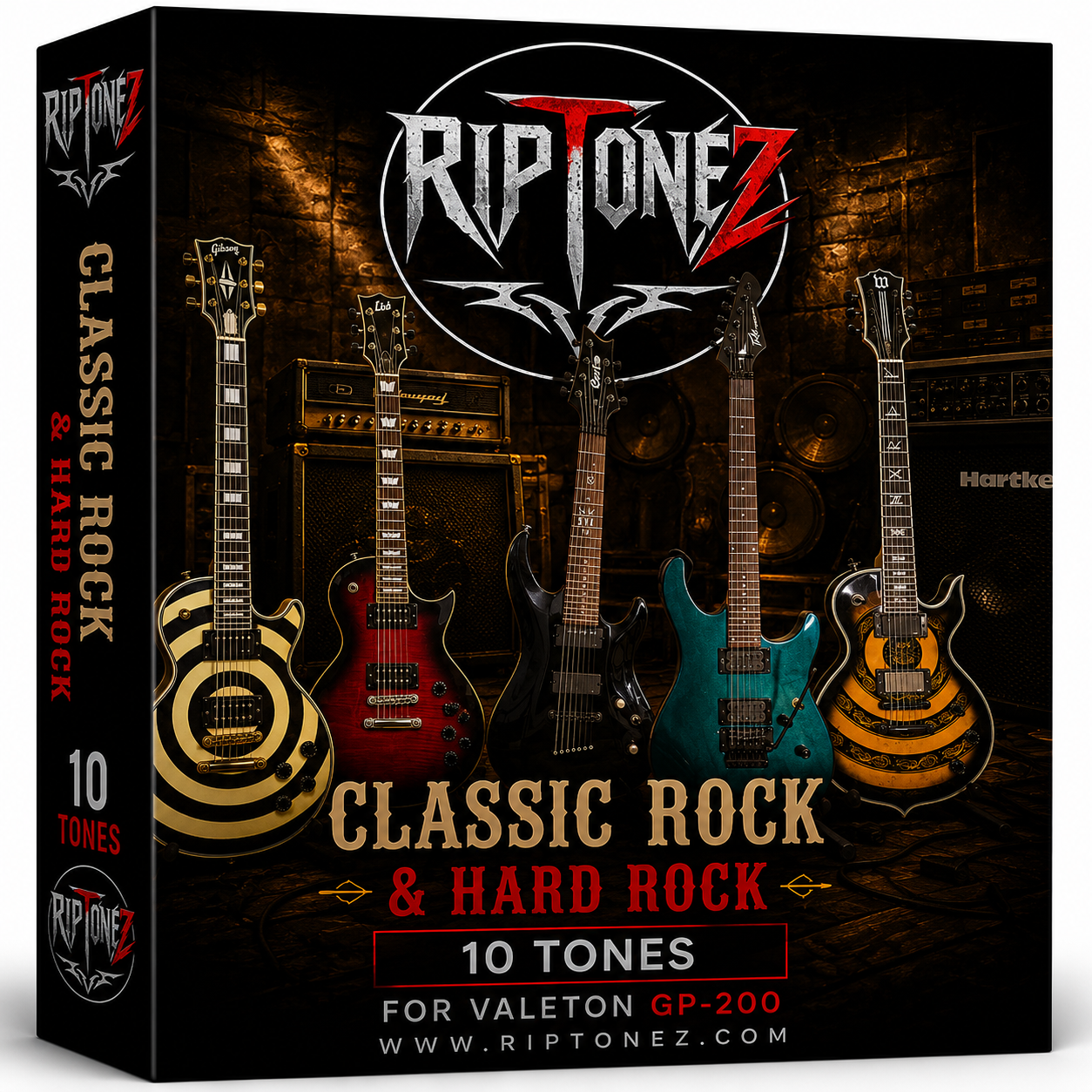 RipToneZ Classic Rock & Hard Rock 10 Tone Pack for the Valeton GP-200