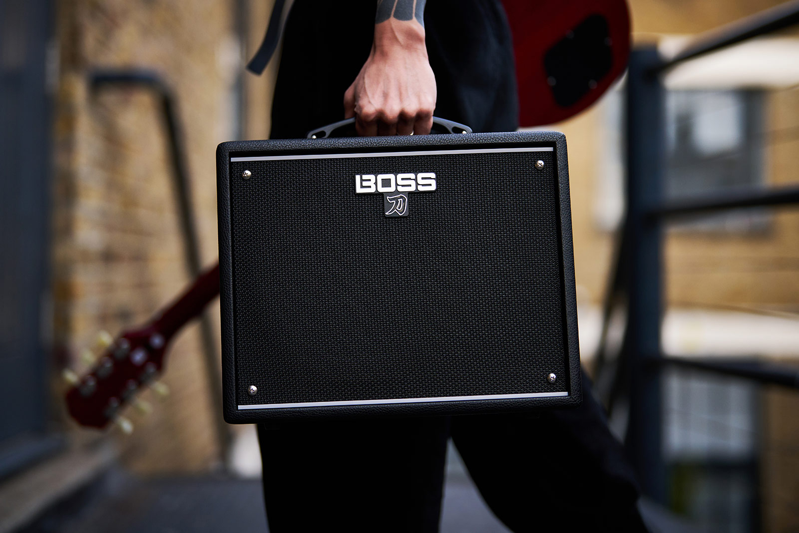 Boss Katana-25 compact guitar combo amplifier, hero press shot