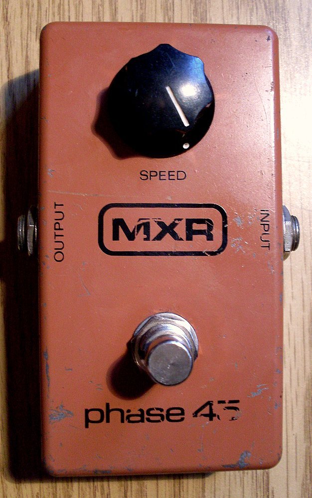 A vintage MXR Phase 45 pedal