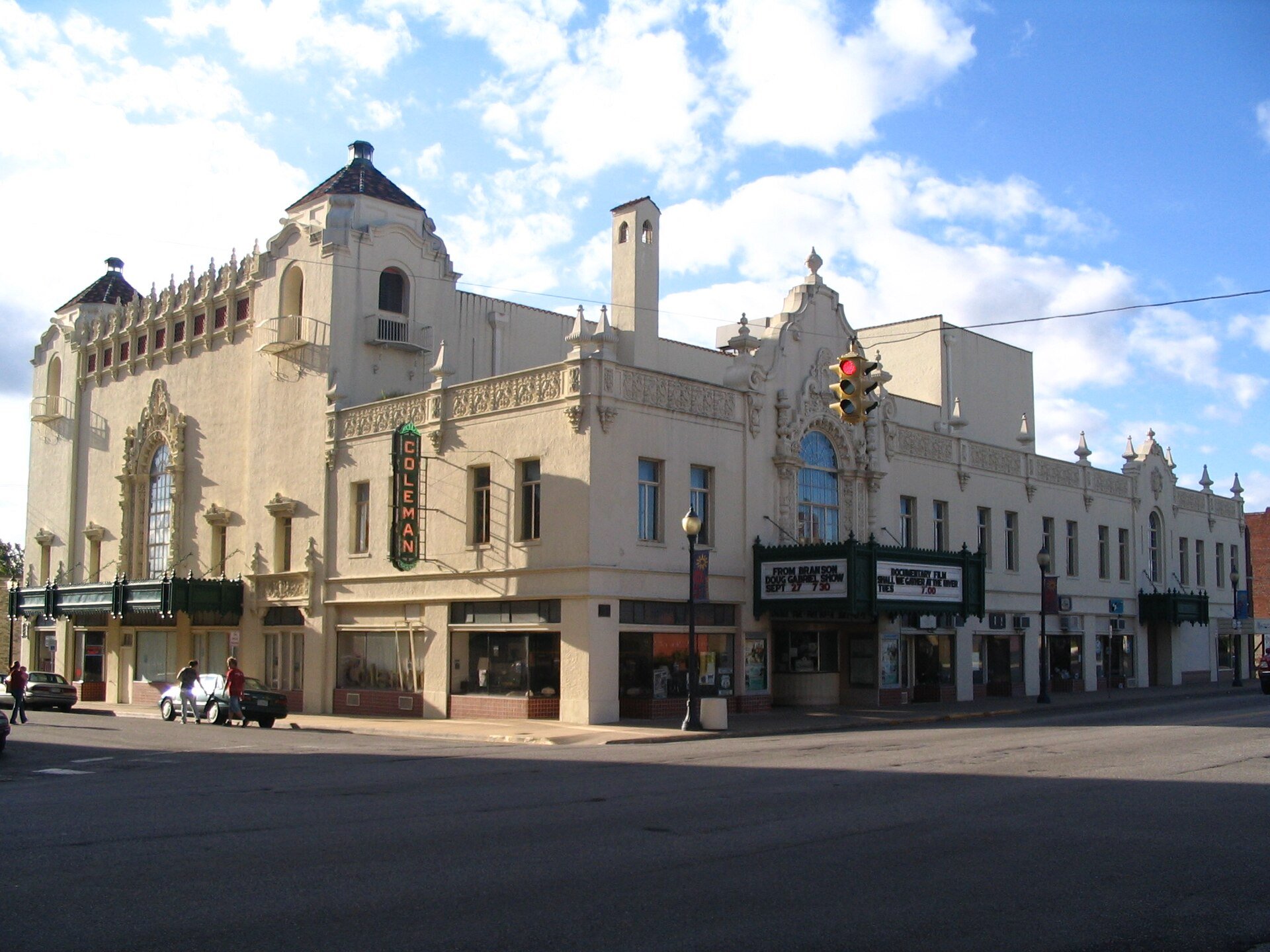 The Coleman Theater in downtown Miami, Oklahoma, Steve Gaines' hometown.