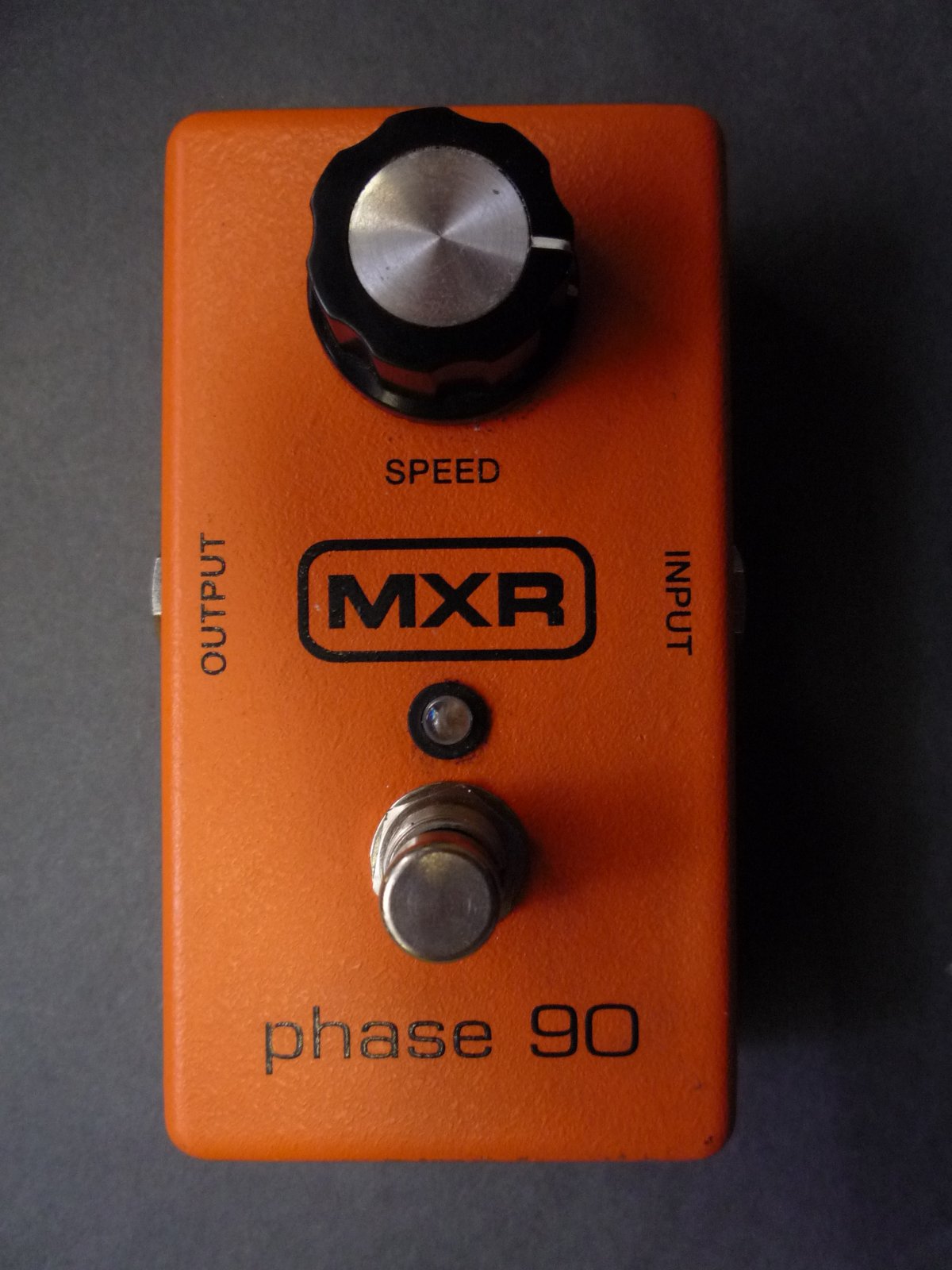 A Dunlop-era MXR M-101 Phase 90 with block logo and LED