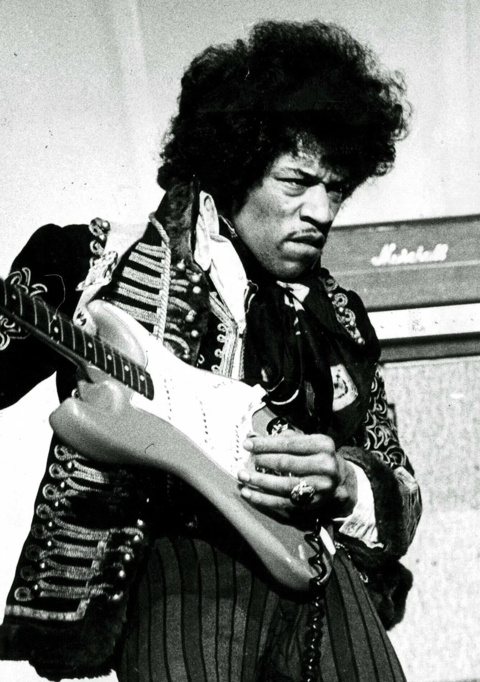 Jimi Hendrix performing live