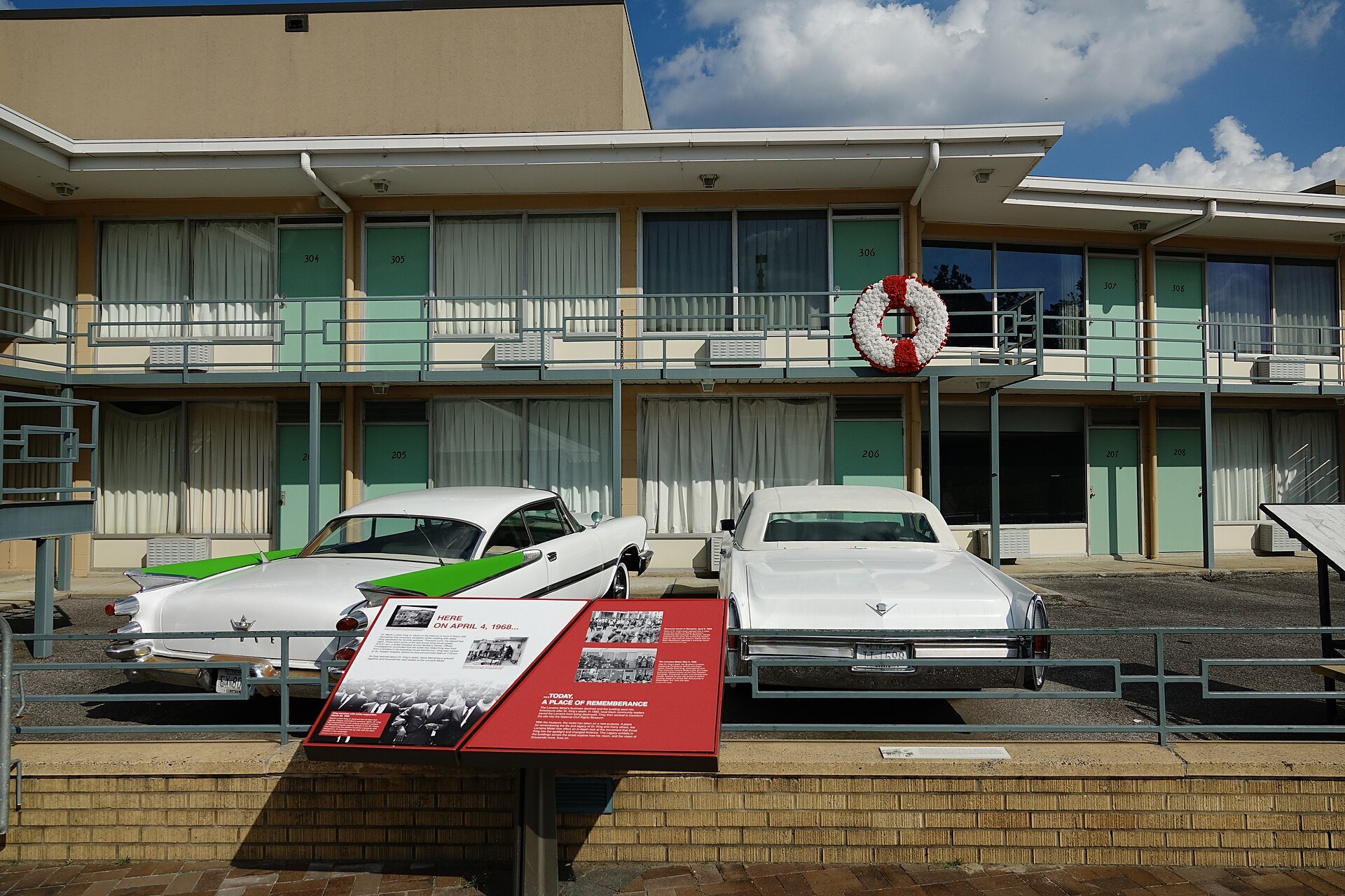 The Lorraine Motel in Memphis, now the National Civil Rights Museum, where Cropper wrote with Wilson Pickett and Eddie Floyd. Photographed in 2019.