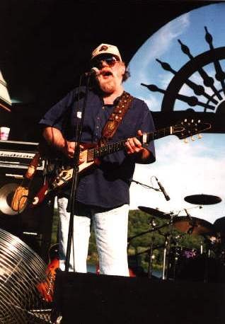 Lonnie Mack performing with his band in Rising Sun, Indiana, in 2003.