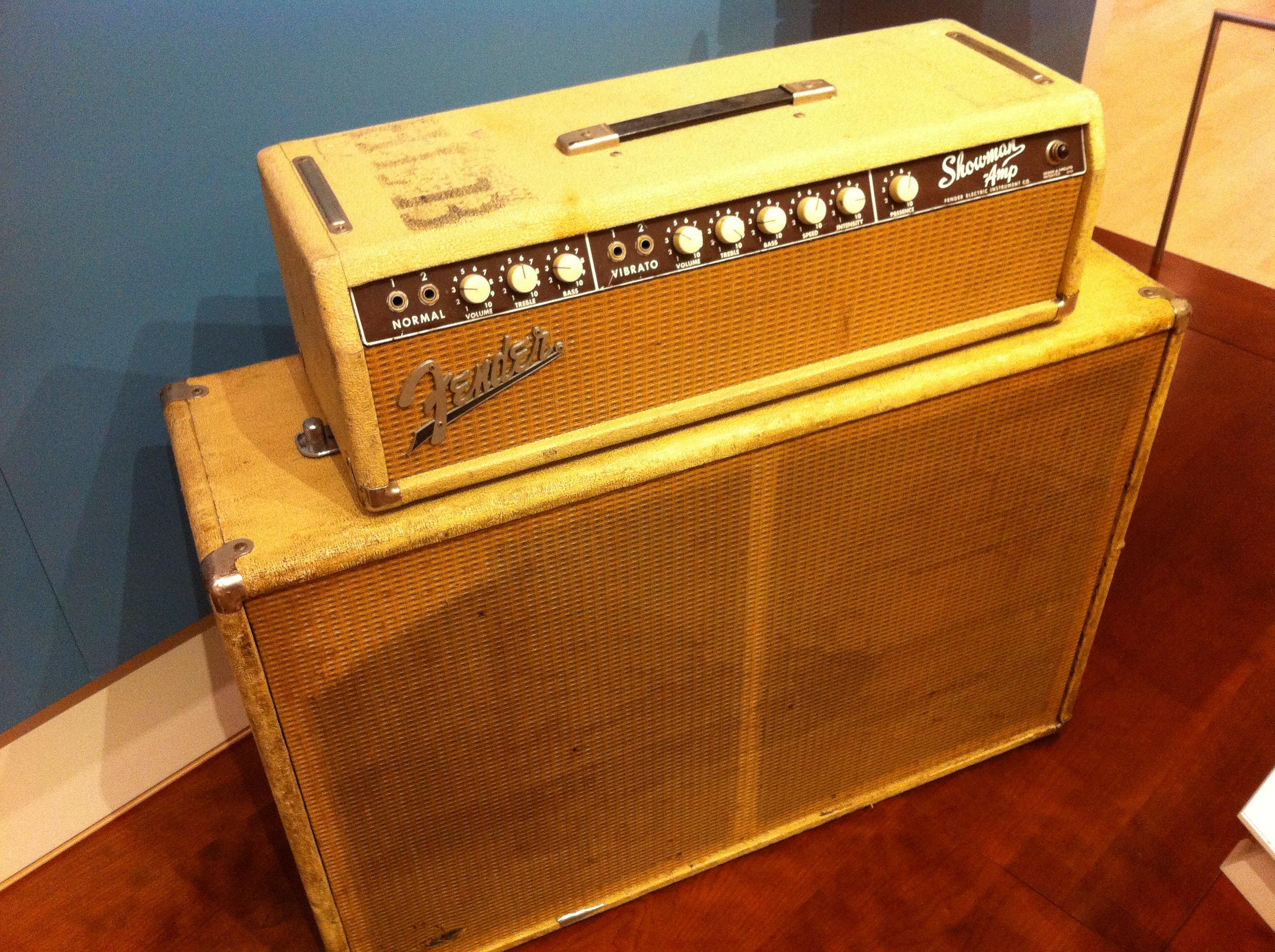 Fender Showman amplifier associated with Dick Dale at MIM Phoenix