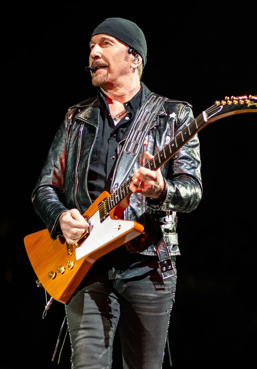 The Edge performing live
