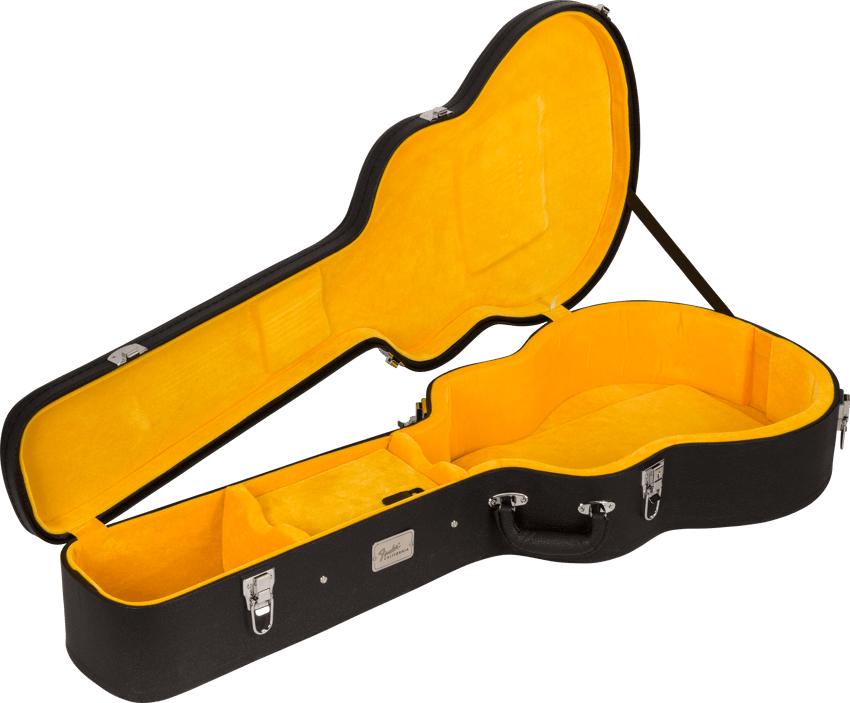Fender California Vintage King hardshell case with gold interior